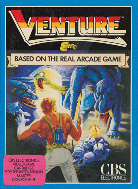 Venture box art, reinterpreting the archer as a space hero with a laser spear!